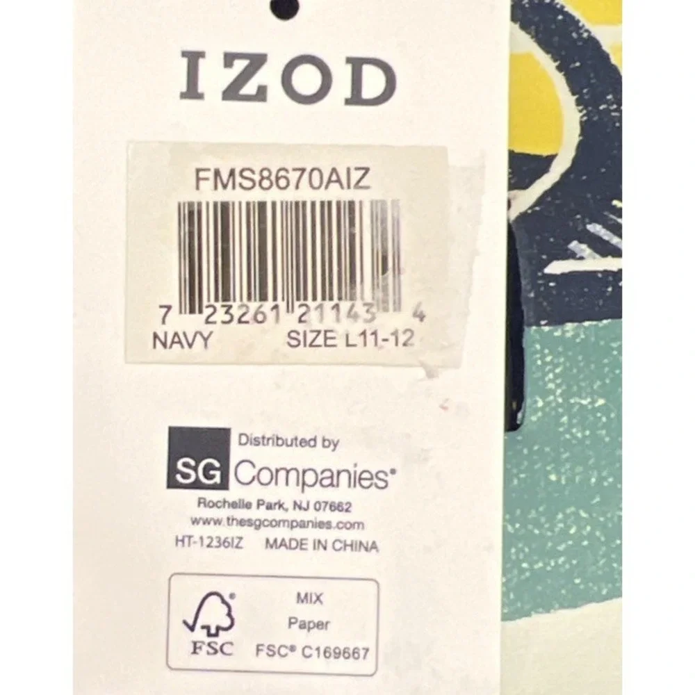 New IZOD Men's Flip Flops Sandals 